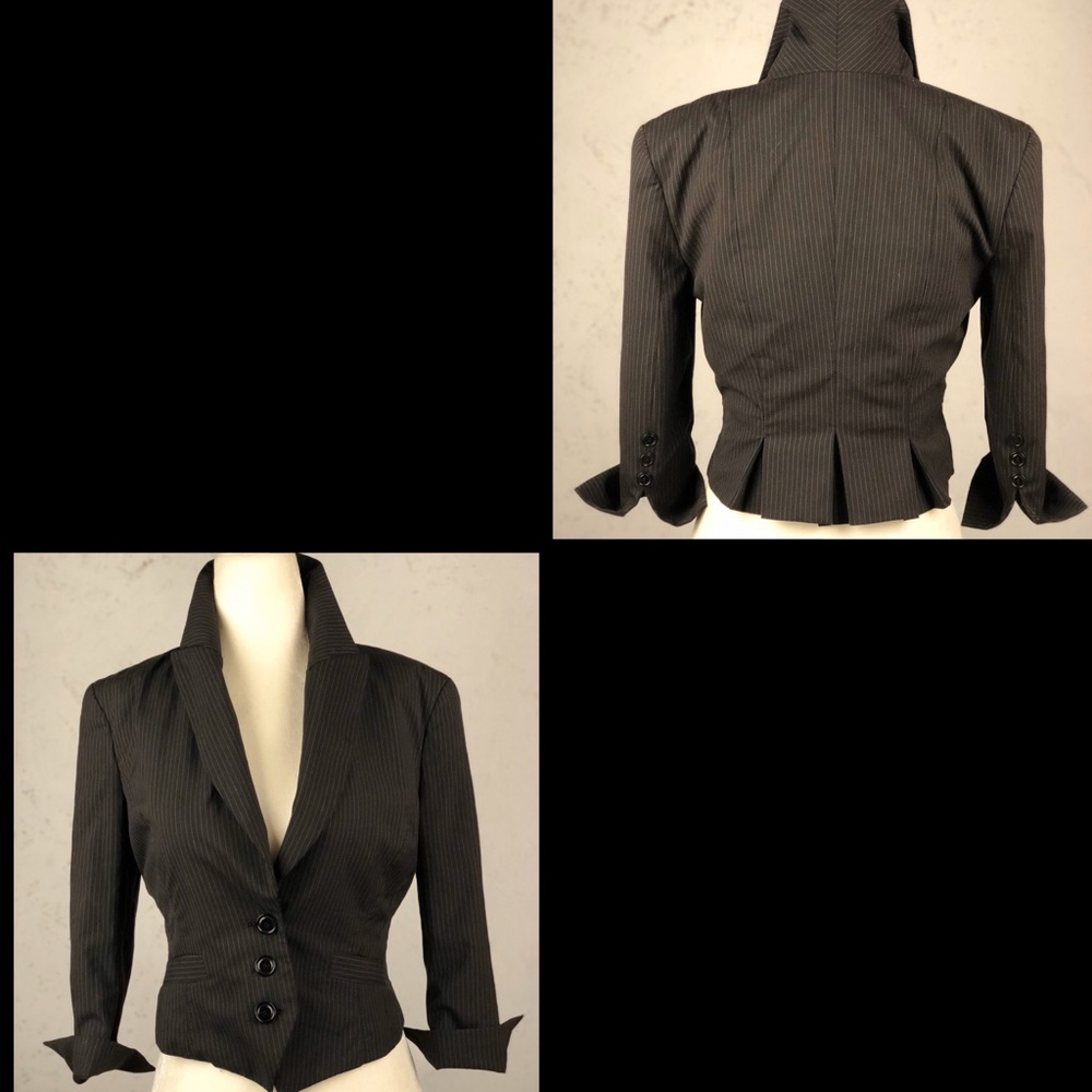 Bebe pinstripe blazer